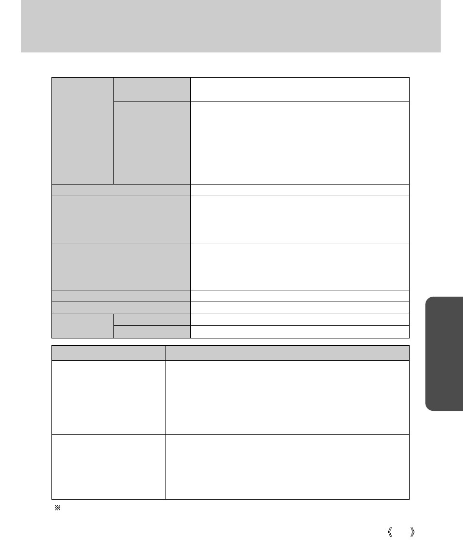 Specifications, Pla y | Samsung Digimax V4000 User Manual | Page 107 / 128