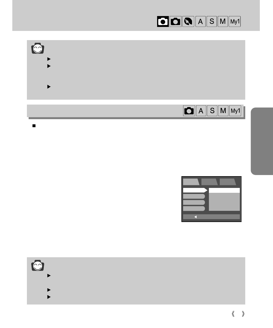 Shooting, Recording, Information | Samsung Digimax V4000 User Manual | Page 55 / 128