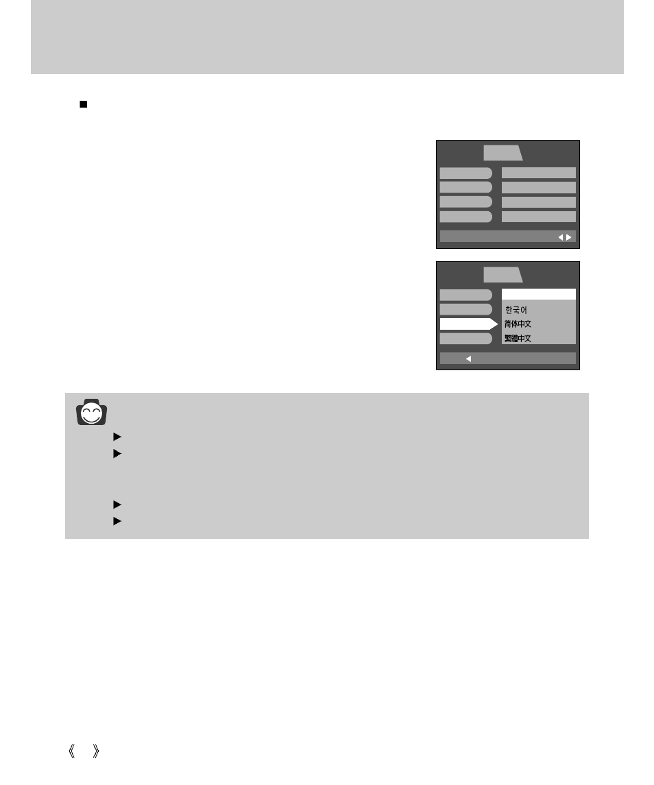 Language, Information | Samsung Digimax V4000 User Manual | Page 82 / 128