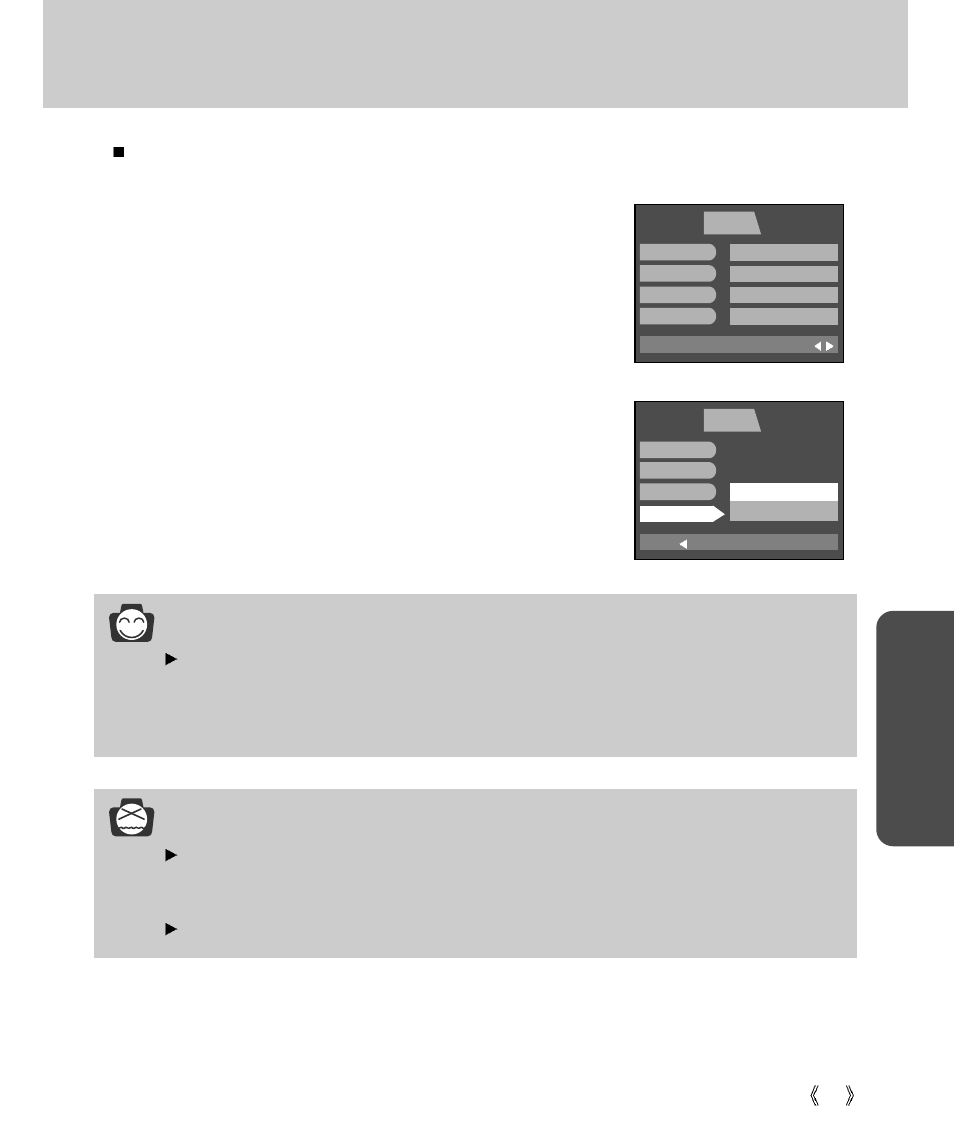 Format, Pla y, Information | Notice | Samsung Digimax V4000 User Manual | Page 83 / 128