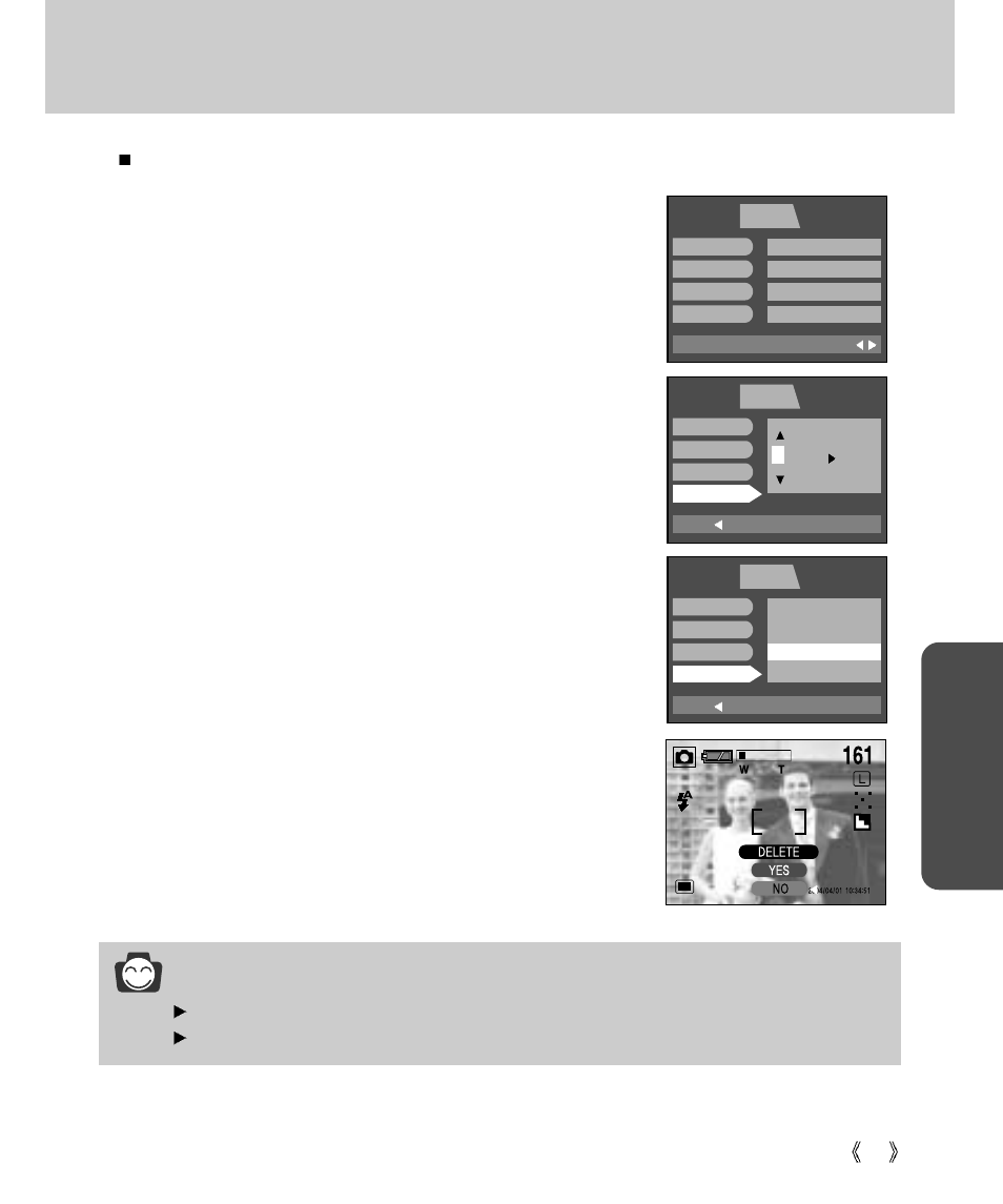 Quick view, Pla y, Information | Samsung Digimax V4000 User Manual | Page 93 / 128