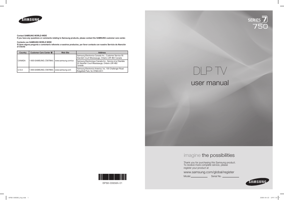 Samsung 750 Series User Manual | 195 pages