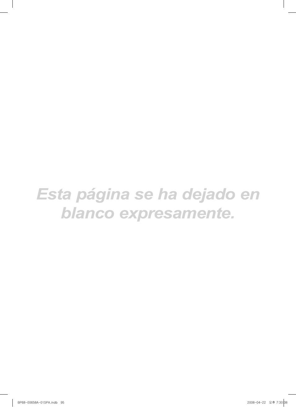 Esta página se ha dejado en blanco expresamente | Samsung 750 Series User Manual | Page 195 / 195