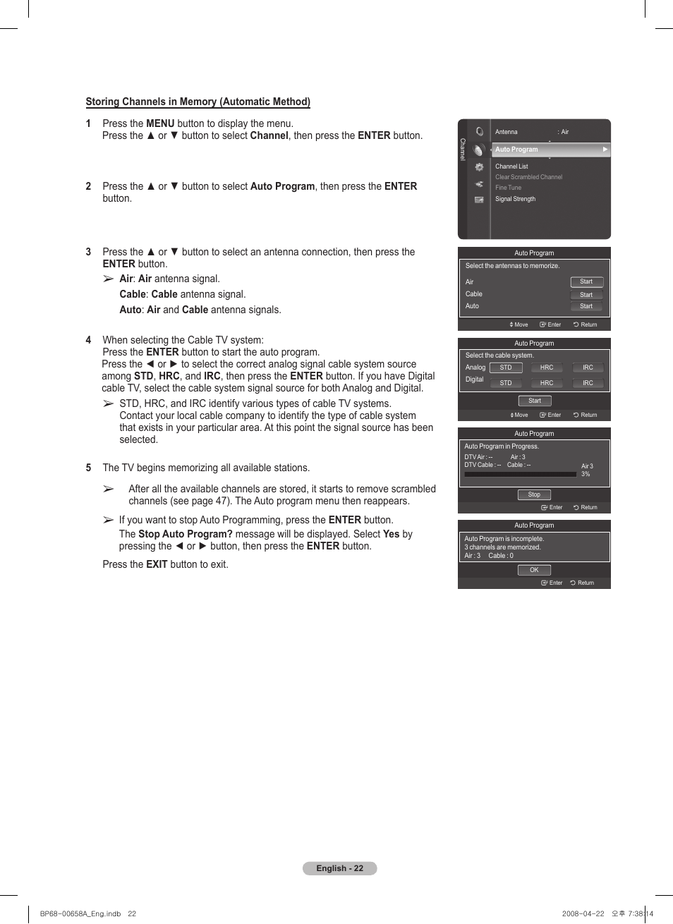 Samsung 750 Series User Manual | Page 22 / 195