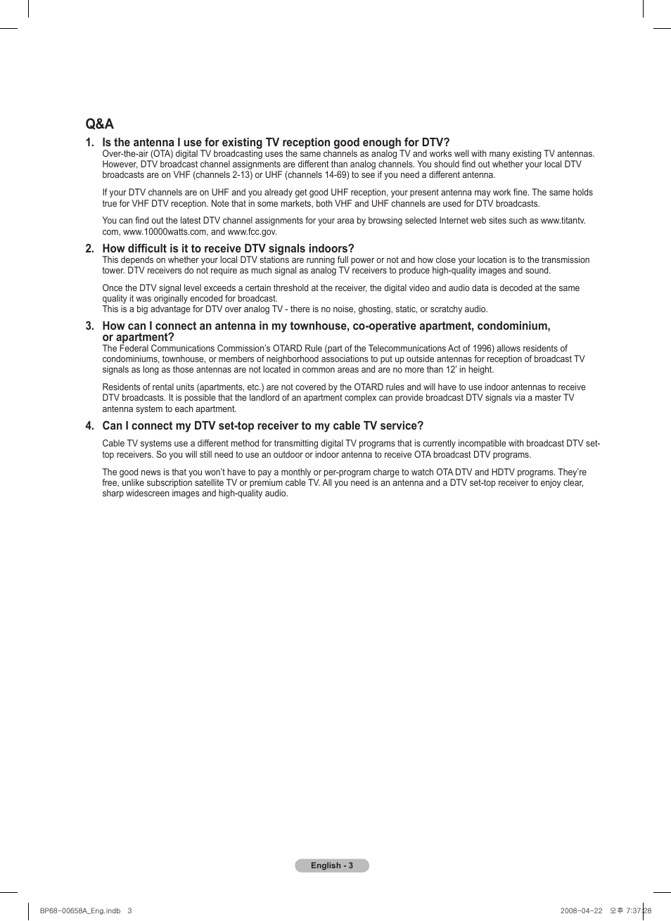 Samsung 750 Series User Manual | Page 3 / 195