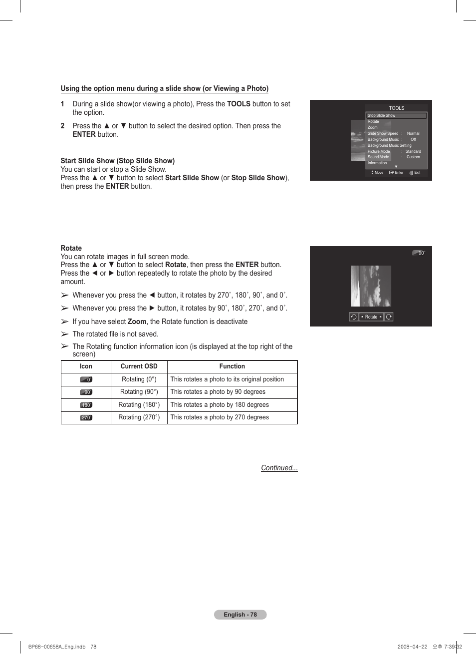 Samsung 750 Series User Manual | Page 78 / 195