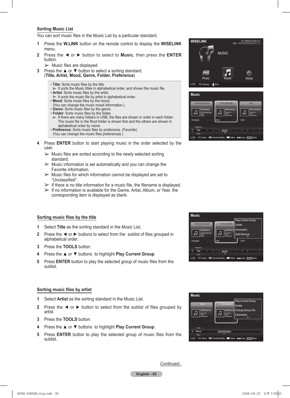 Samsung 750 Series User Manual | Page 82 / 195