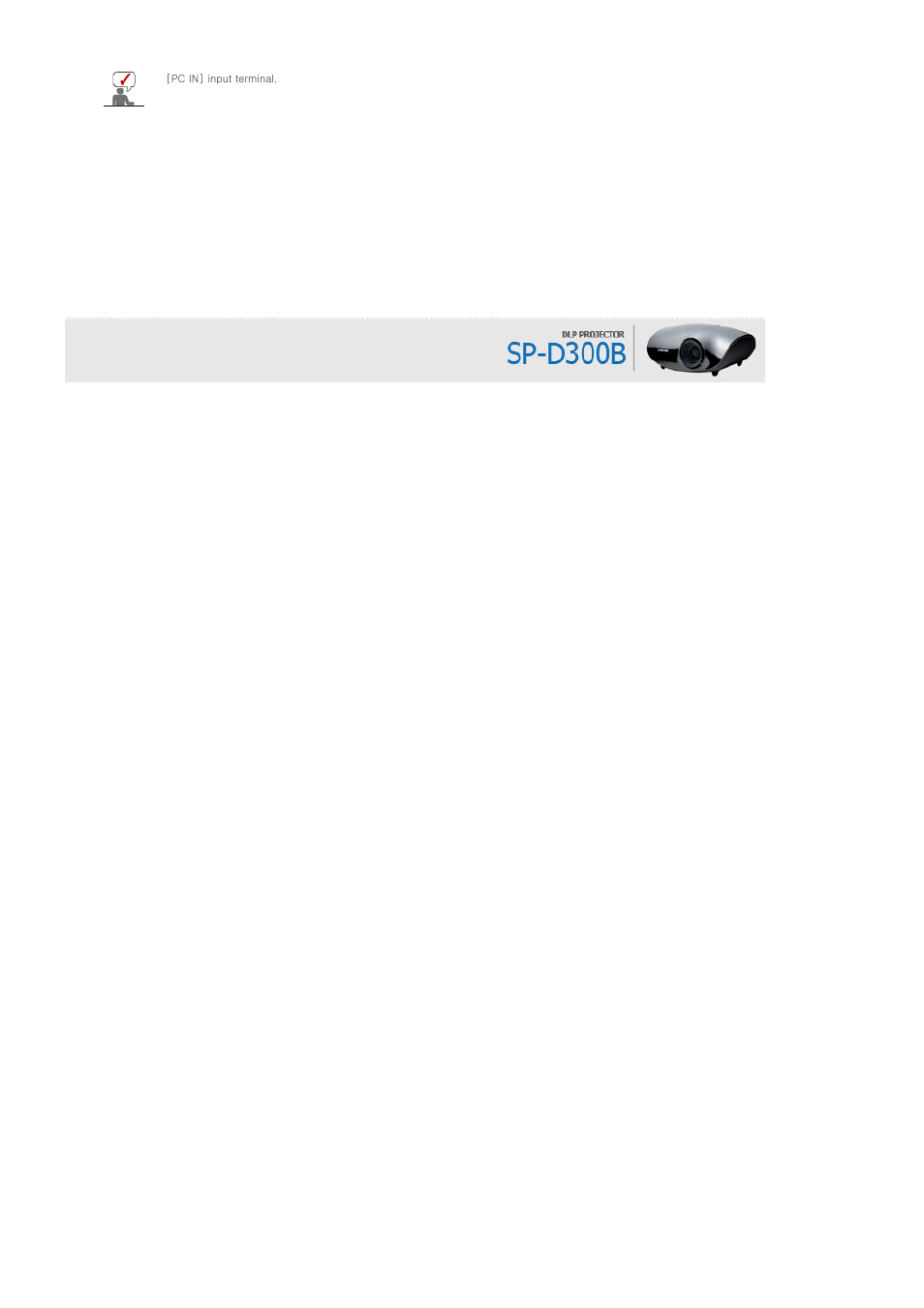 Samsung SP-D300B User Manual | Page 24 / 39