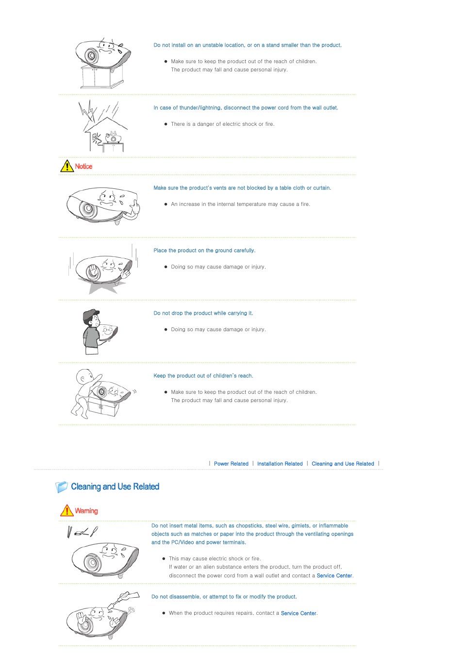 Samsung SP-D300B User Manual | Page 4 / 39