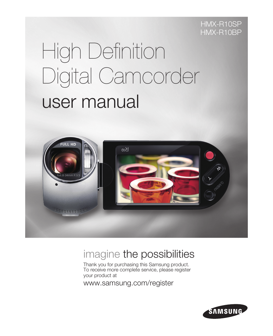 Samsung HMX-R10SP User Manual | 154 pages