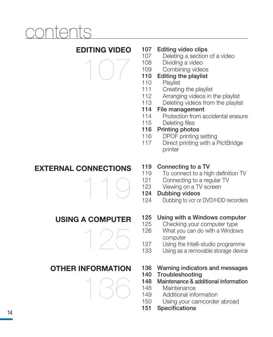 Samsung HMX-R10SP User Manual | Page 14 / 154