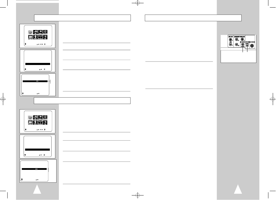 A/v receiver connections, Alt video out black level | Samsung DVD-V2000 User Manual | Page 17 / 32