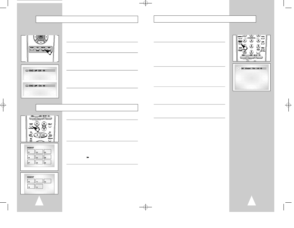 A-b repeat, Subtitle digest playback | Samsung DVD-V2000 User Manual | Page 21 / 32