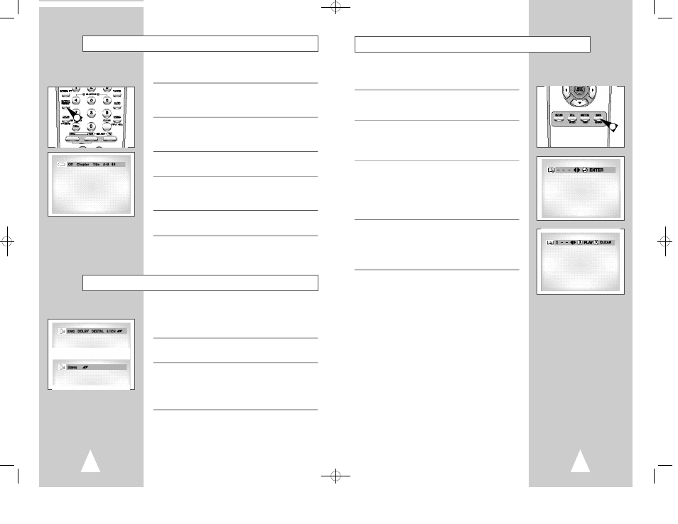 Bookmarks, Audio, Repeat chapter/title | Samsung DVD-V2000 User Manual | Page 22 / 32