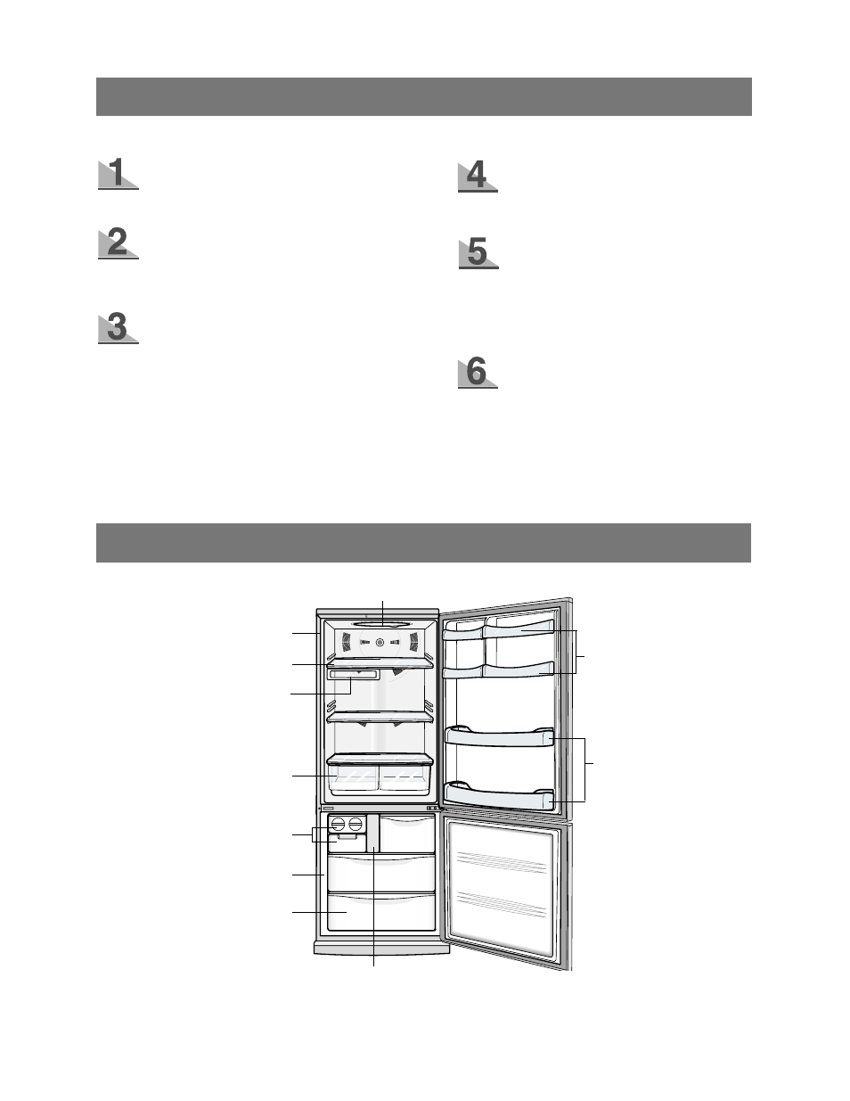 Preparing the fridge / freezer, View of your fridge / freezer | Samsung DA99-00926B User Manual | Page 6 / 20