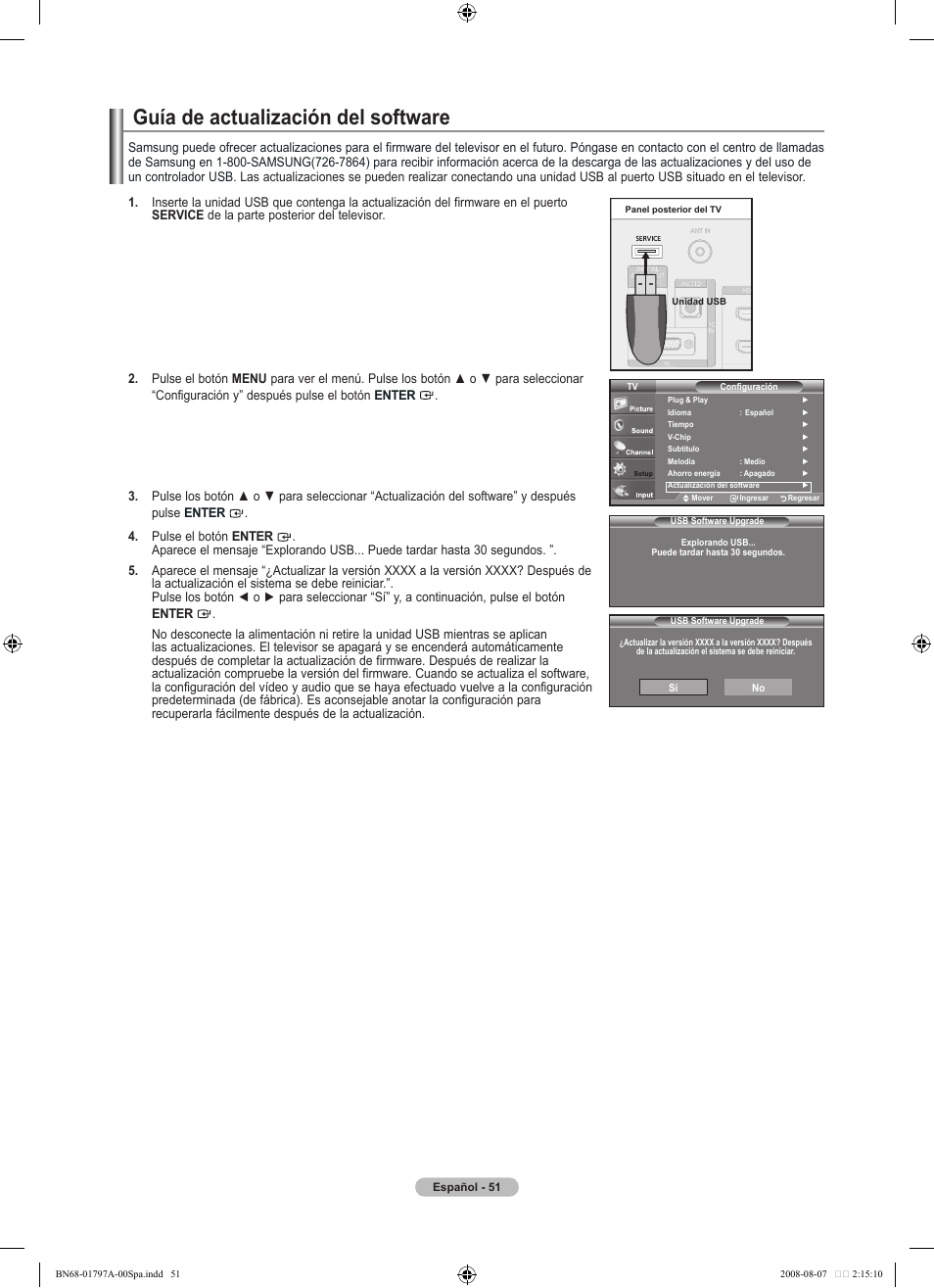 Guía de actualización del software | Samsung BN68-01797A-00 User Manual | Page 177 / 187