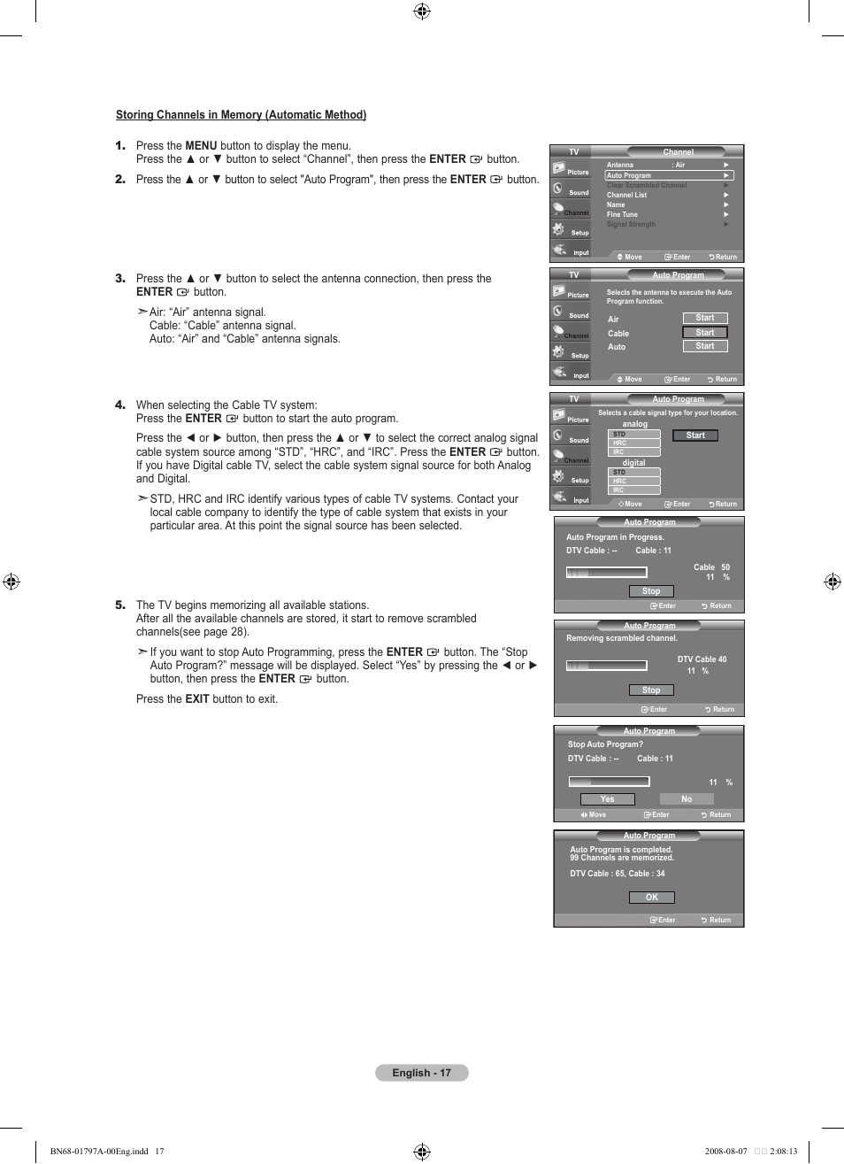 Samsung BN68-01797A-00 User Manual | Page 19 / 187