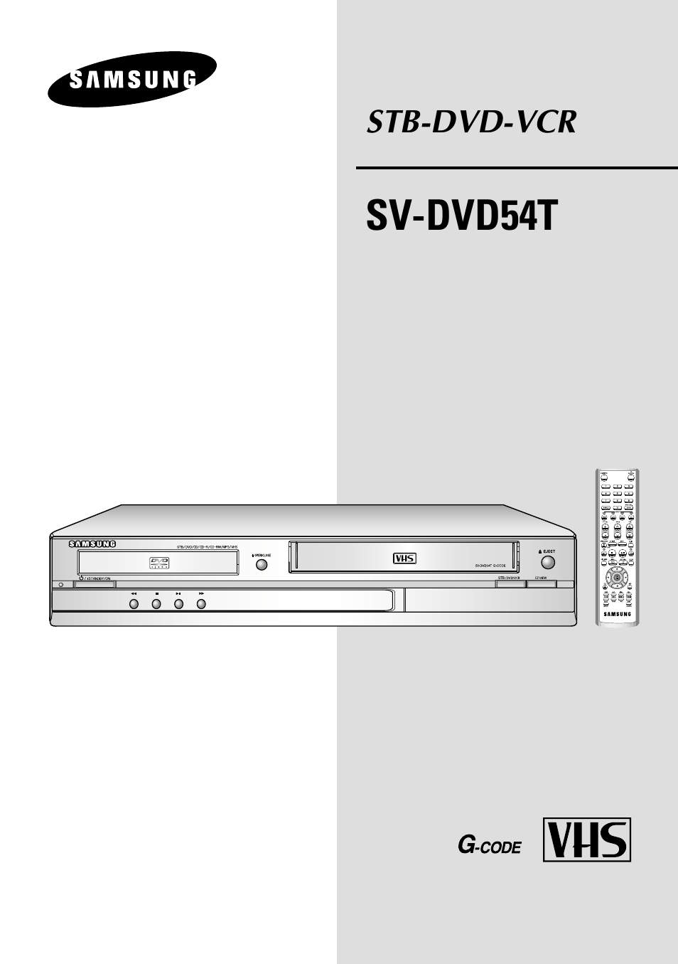 Samsung SV-DVD54T User Manual | 53 pages