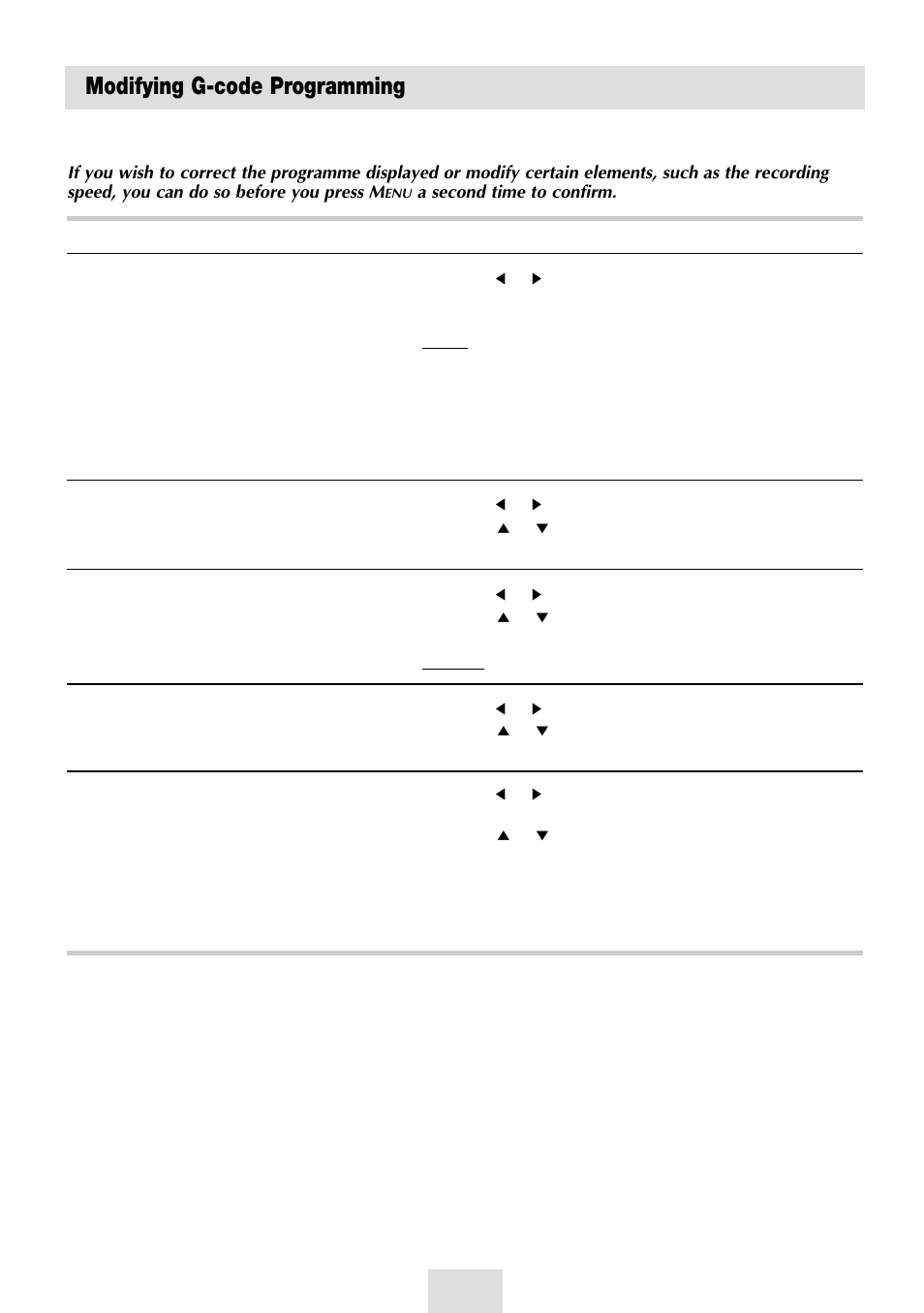 Modifying g-code programming | Samsung SV-DVD54T User Manual | Page 21 / 53