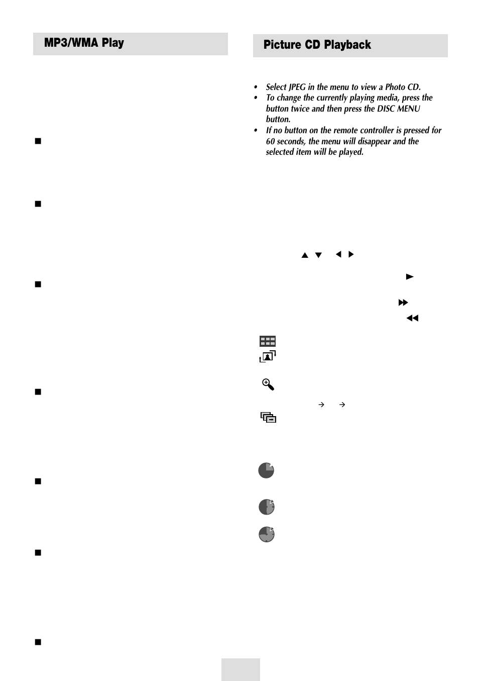 Picture cd playback, Mp3/wma play, Cd-r mp3/wma discs | Samsung SV-DVD54T User Manual | Page 40 / 53