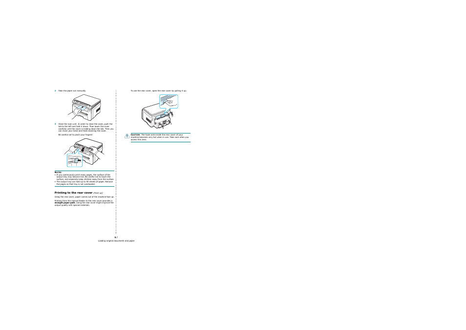 Printing to the rear cover (face up) | Samsung SCX-4200 User Manual | Page 27 / 92