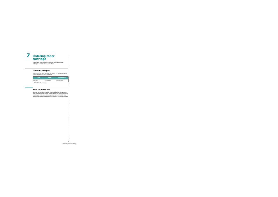 Ordering toner cartridge, Toner cartridges, How to purchase | Toner cartridges how to purchase | Samsung SCX-4200 User Manual | Page 33 / 92