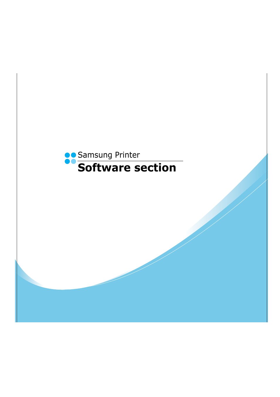 Software section | Samsung SCX-4200 User Manual | Page 54 / 92