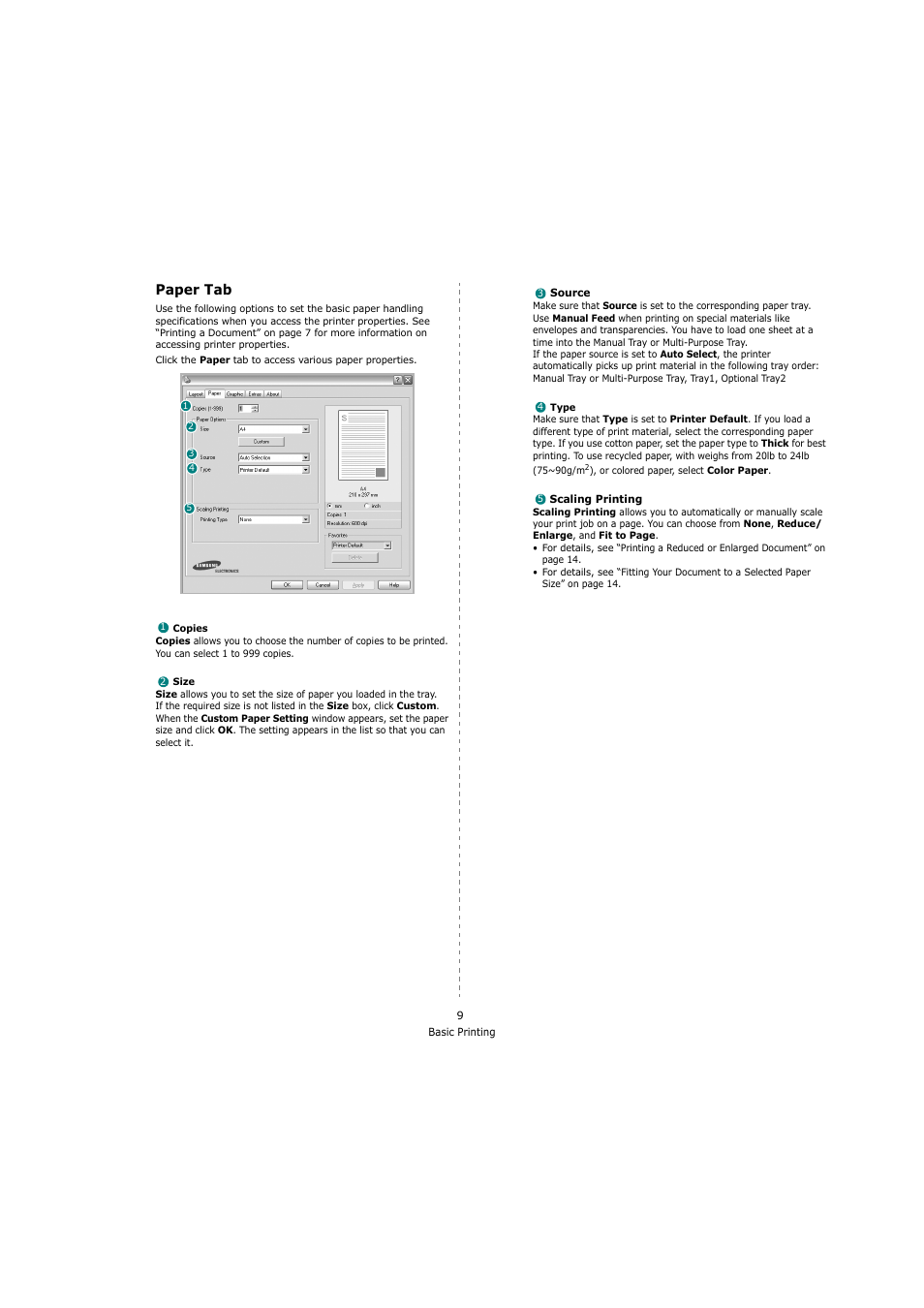 Paper tab | Samsung SCX-4200 User Manual | Page 63 / 92