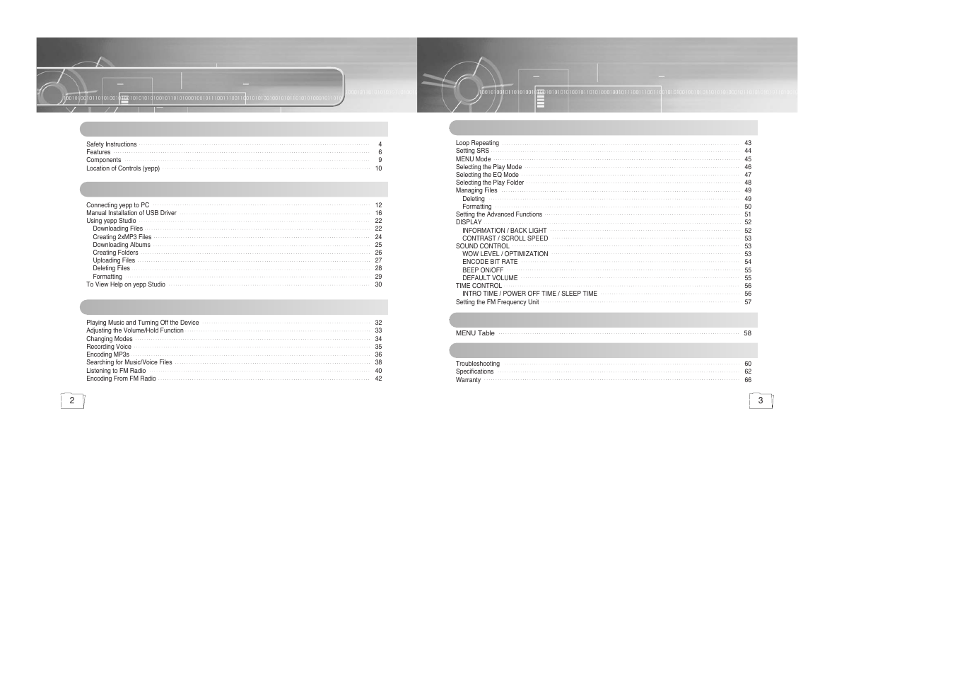 Samsung yepp' 20051027153106109 User Manual | Page 2 / 33