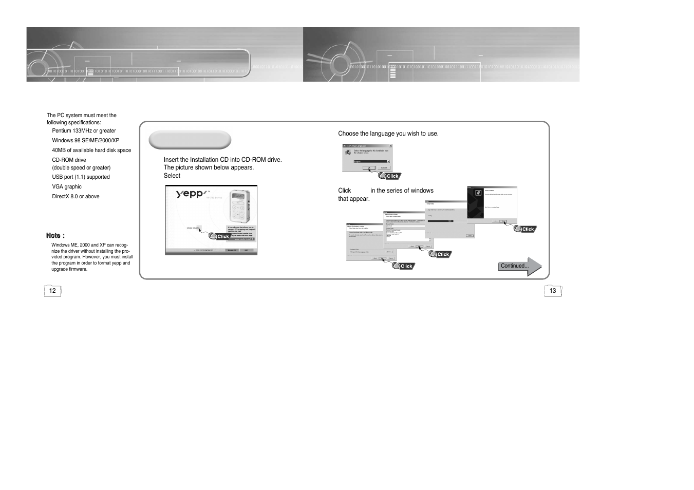 Connection to computer, Connecting yepp to pc, System requirements | Samsung yepp' 20051027153106109 User Manual | Page 7 / 33