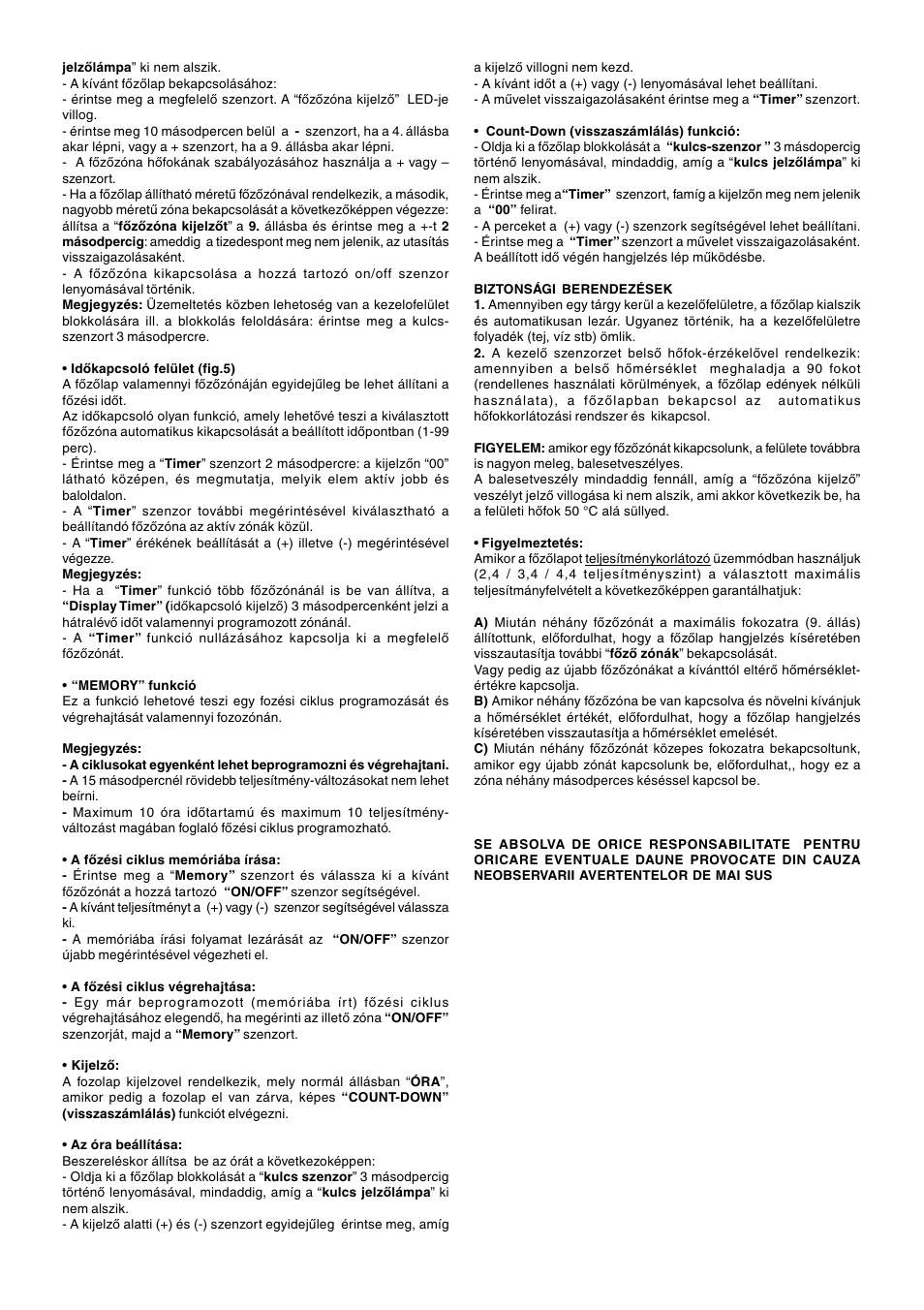 Ardo PEO58 User Manual | Page 34 / 36