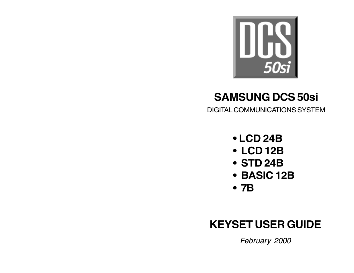 Samsung DCS 50si User Manual | 26 pages