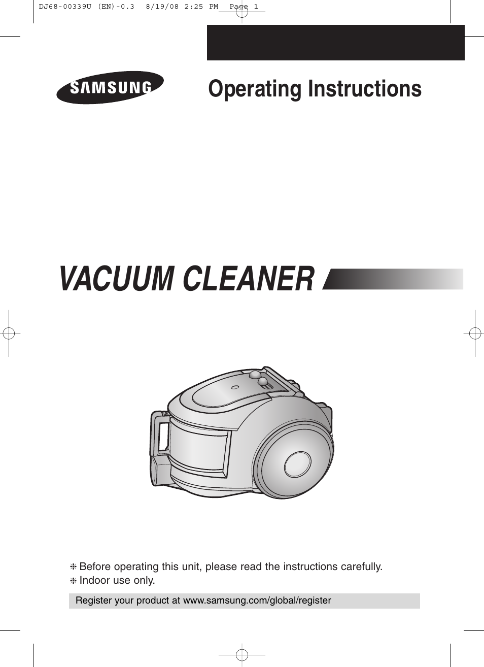 Samsung DJ68-00339U User Manual | 12 pages