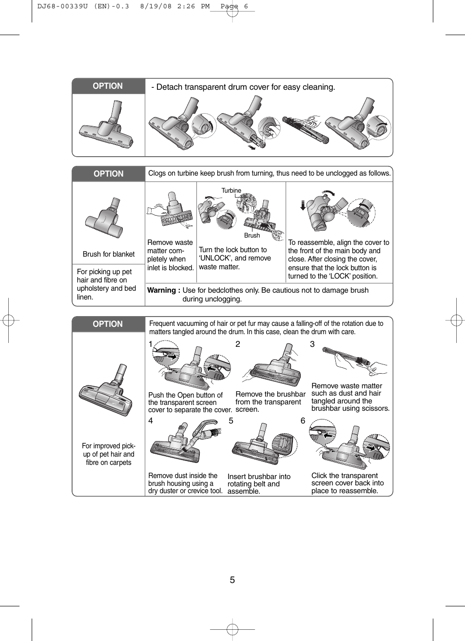 Samsung DJ68-00339U User Manual | Page 6 / 12