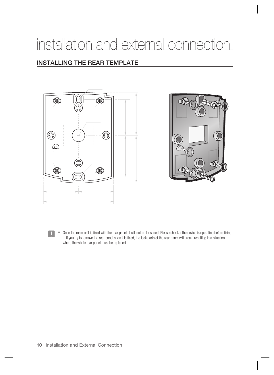 Installation and external connection | Samsung SSA-S2000 User Manual | Page 10 / 51