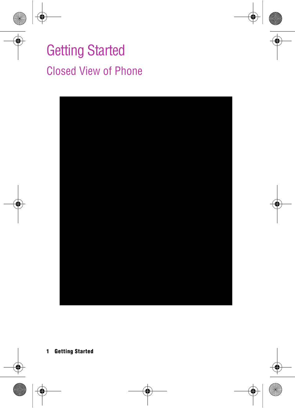 Getting started, Closed view of phone | Samsung SPH-A920 User Manual | Page 10 / 170