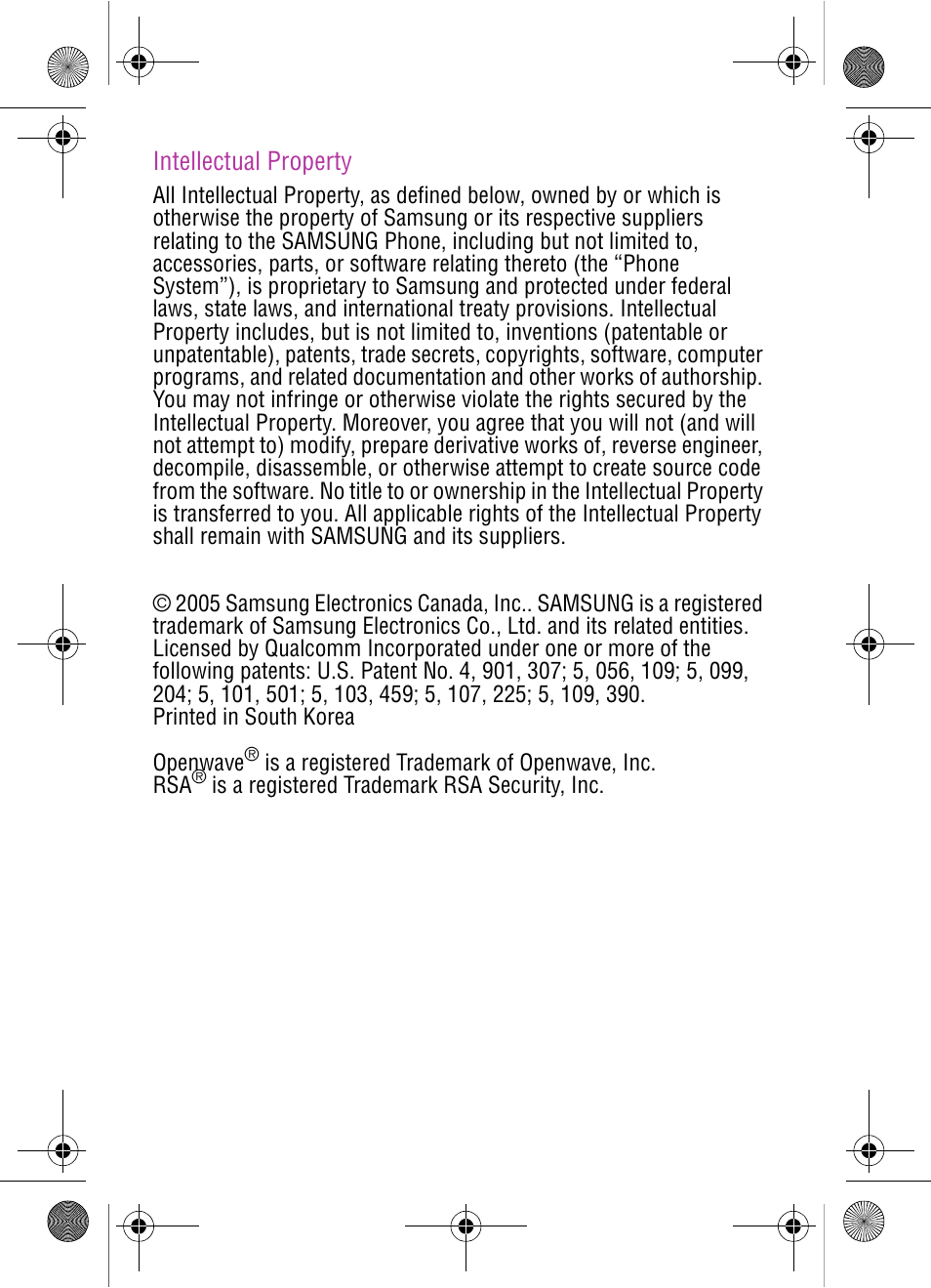 Samsung SPH-A920 User Manual | Page 2 / 170