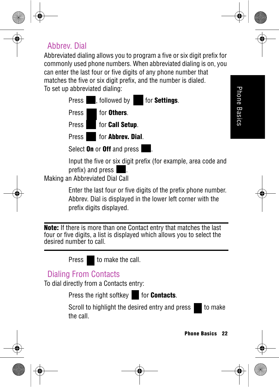 Abbrev. dial, Dialing from contacts, Abbrev. dial dialing from contacts | Samsung SPH-A920 User Manual | Page 31 / 170