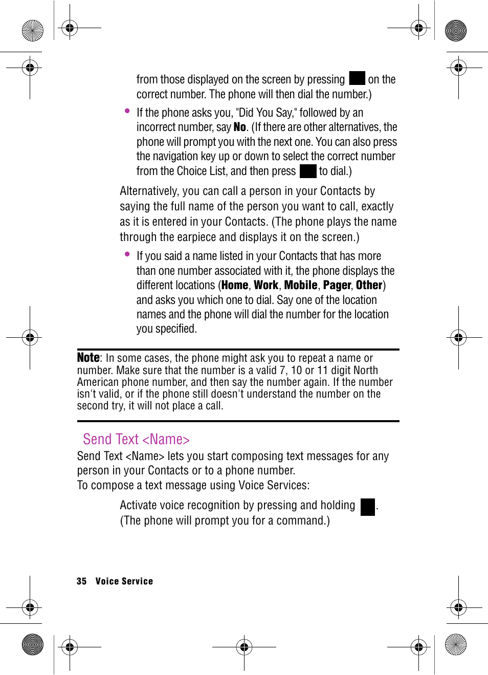 Send text <name | Samsung SPH-A920 User Manual | Page 44 / 170