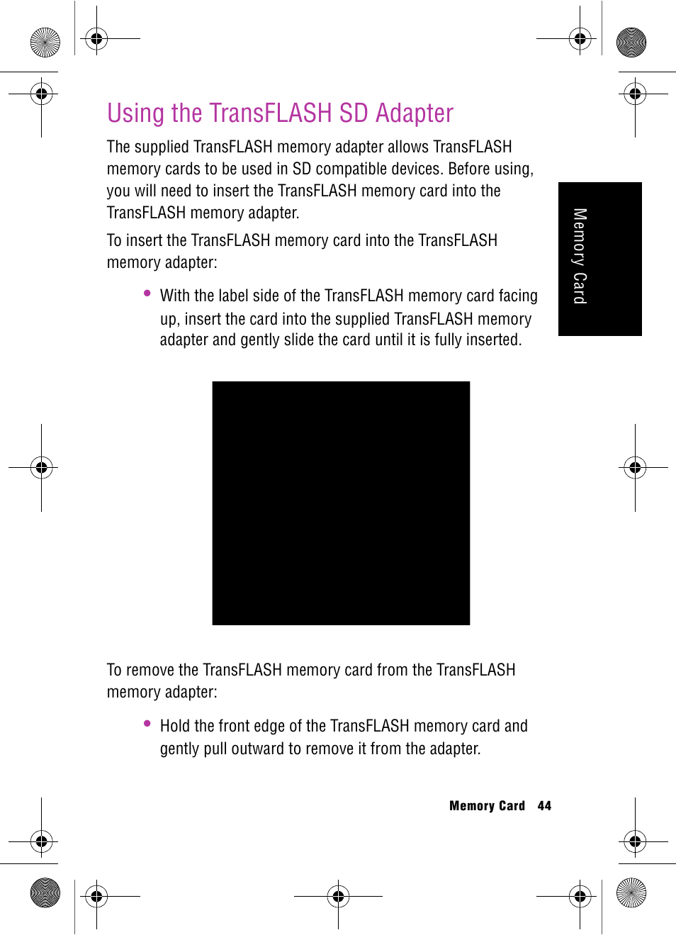 Using the transflash sd adapter | Samsung SPH-A920 User Manual | Page 53 / 170