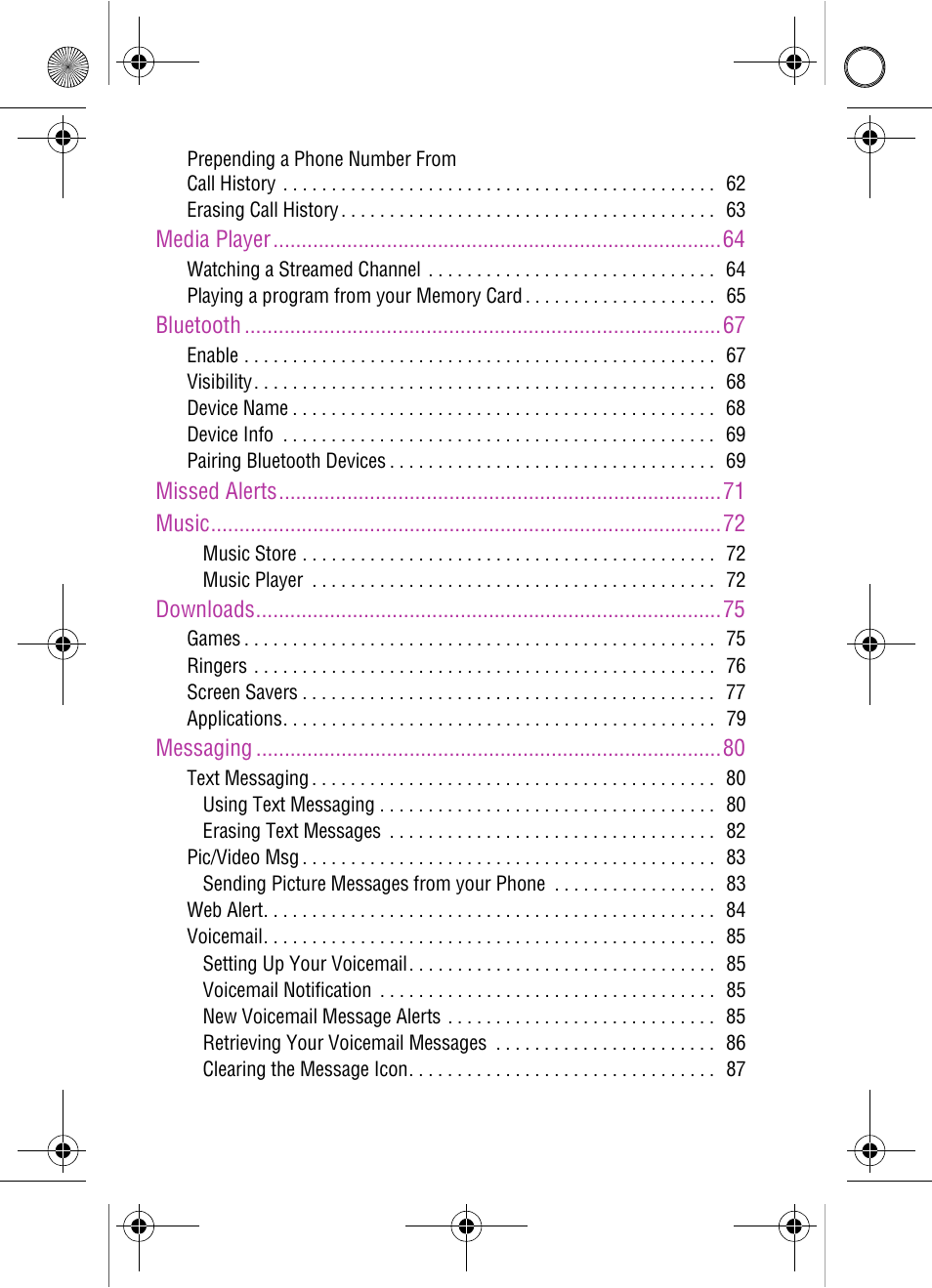 Samsung SPH-A920 User Manual | Page 6 / 170