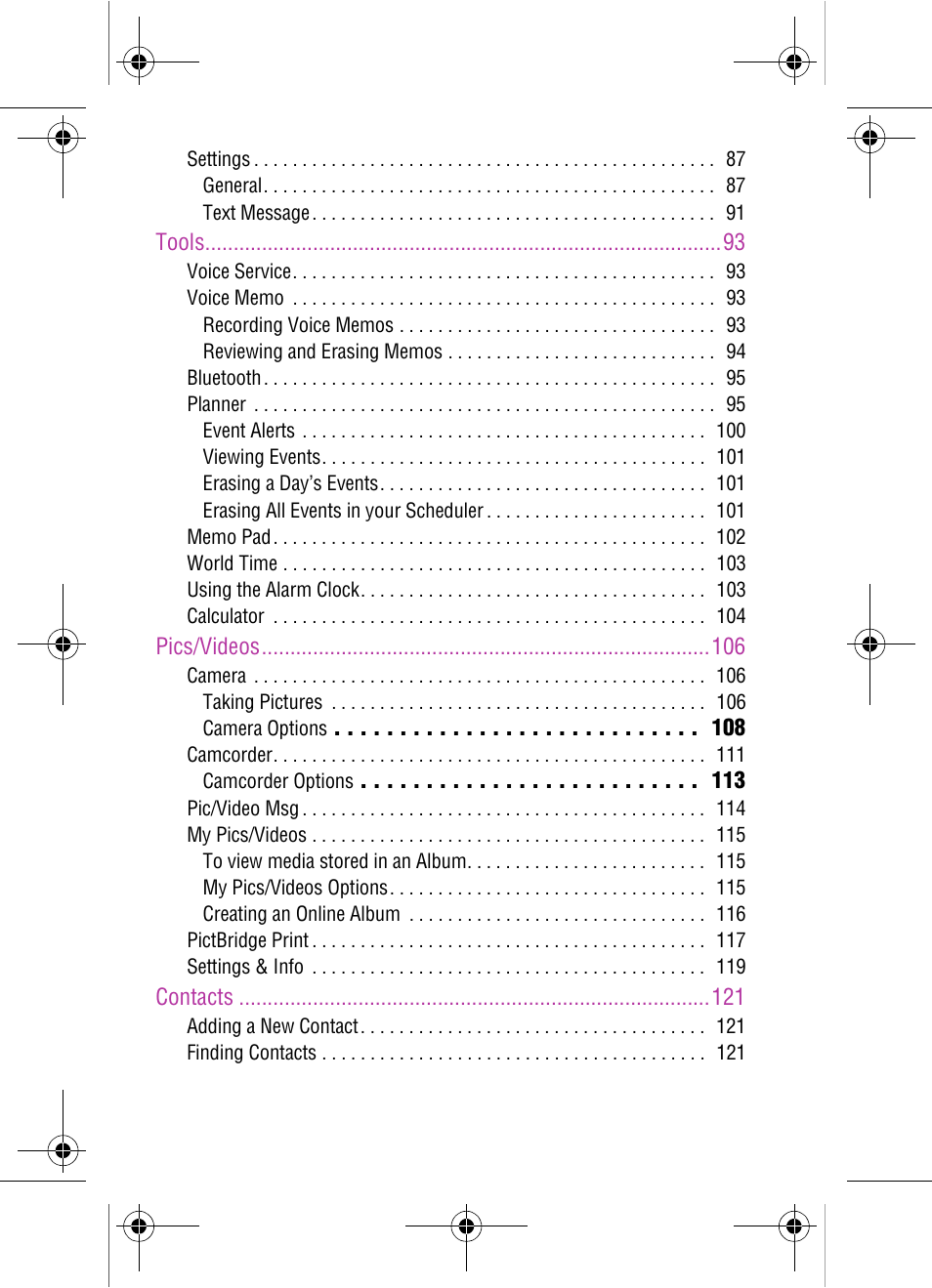 Samsung SPH-A920 User Manual | Page 7 / 170