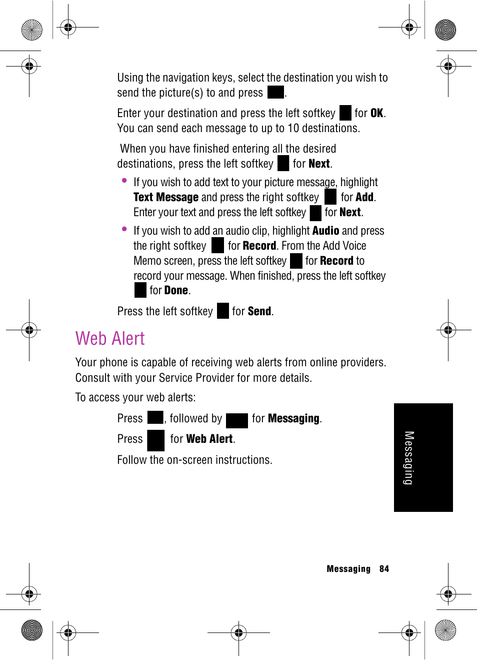 Web alert | Samsung SPH-A920 User Manual | Page 93 / 170