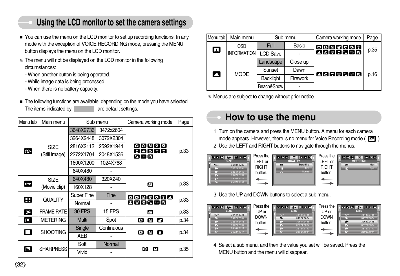 Samsung Digimax S1000 User Manual | Page 33 / 82