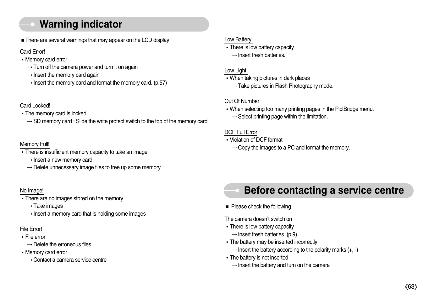 Samsung Digimax S1000 User Manual | Page 64 / 82