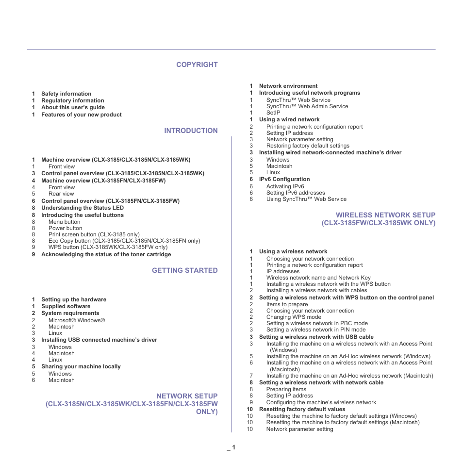 Samsung CLX-318X User Manual | Page 2 / 151