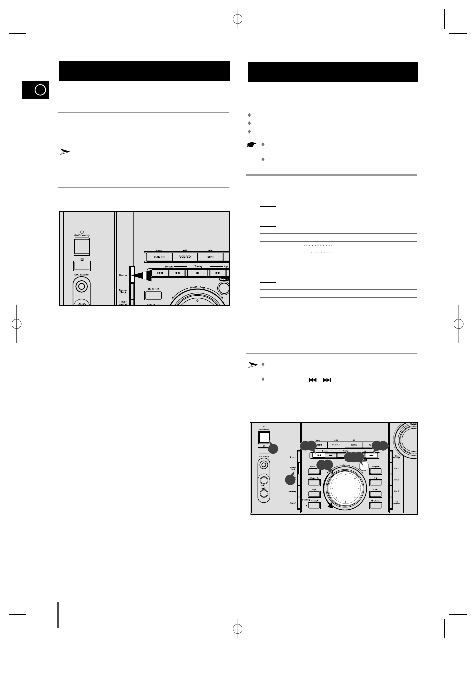 Viewing the various functions on your system, Setting the clock | Samsung MAX-VL45 User Manual | Page 10 / 28