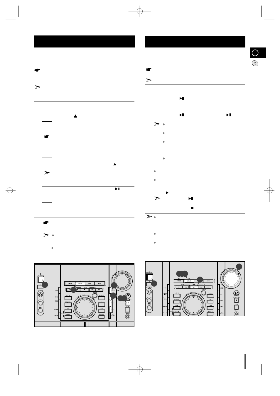 Vcd/cd-player, Loading and changing compact discs, To replay the cd/mp3-cd | Samsung MAX-VL45 User Manual | Page 11 / 28