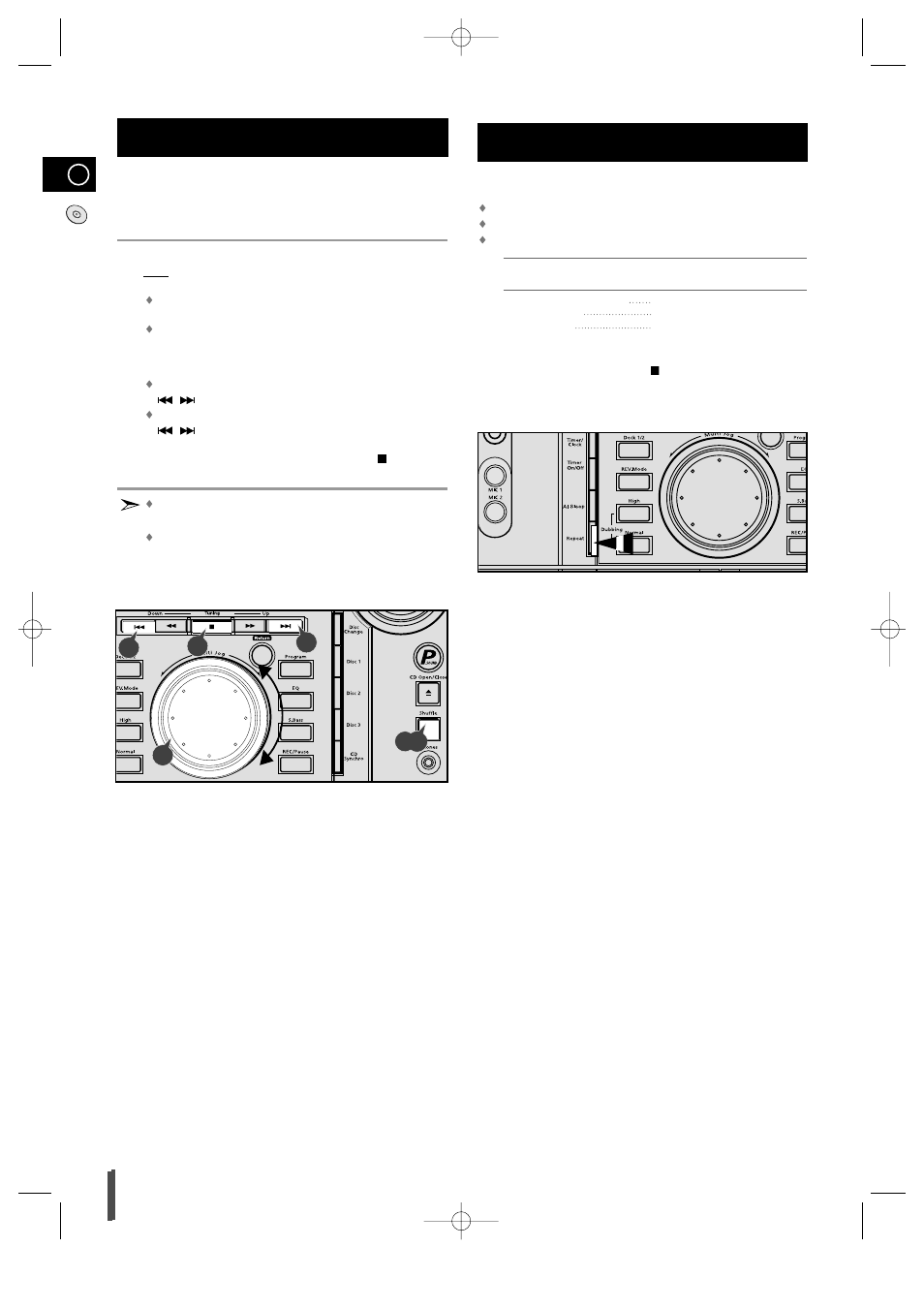 Shuffle play function, Repeating one or all tracks on the compact discs | Samsung MAX-VL45 User Manual | Page 14 / 28