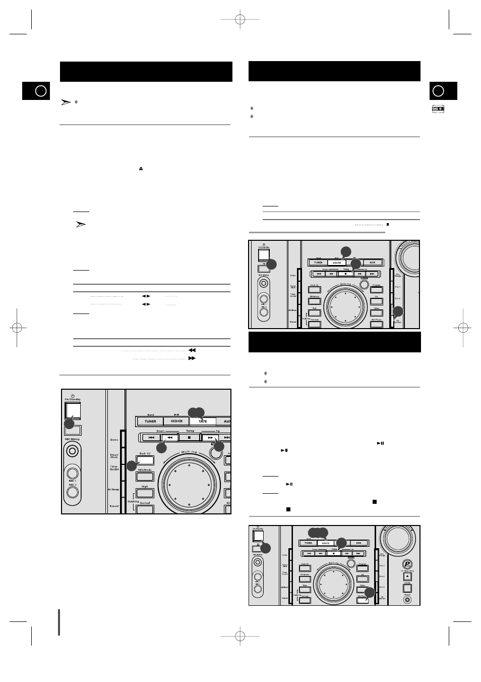 Listening to a cassette, Cd synchro record feature, Recording a compact disc | Samsung MAX-VL45 User Manual | Page 20 / 28